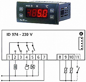 ��� ���' ����� (30+80-) 220V DIXEL XR40CX-5P0C1
